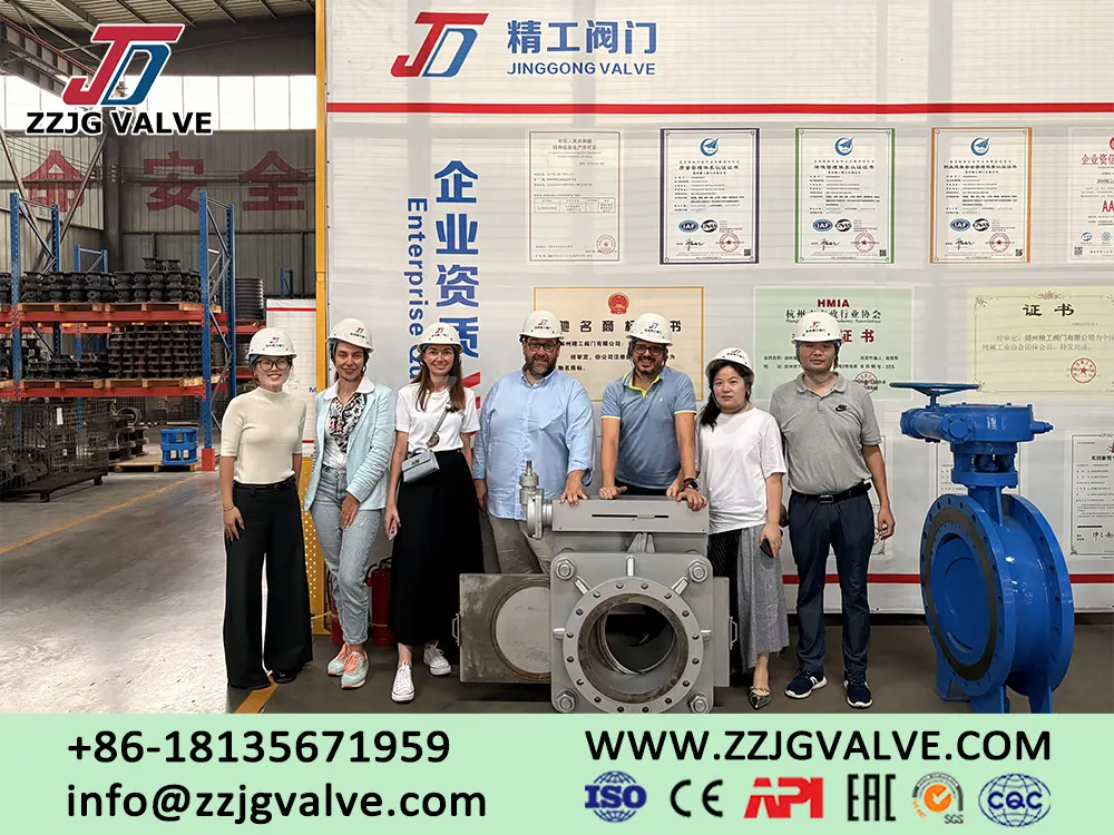 Spanish Customer Visits ZZJG VALVE Factory