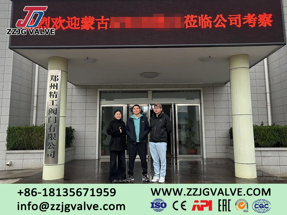 Mongolian Customers Visit ZZJG VALVE to Inspect Plug Valves
