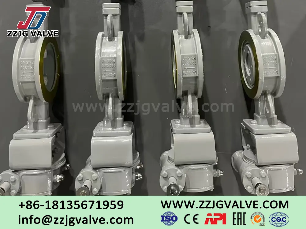 Wafer-type Electric Butterfly Valves Installing