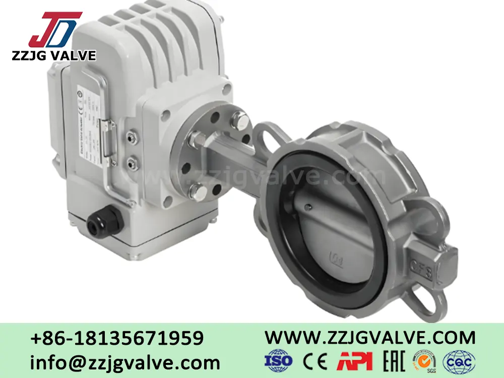 Wafer-type Electric Butterfly Valves Installing