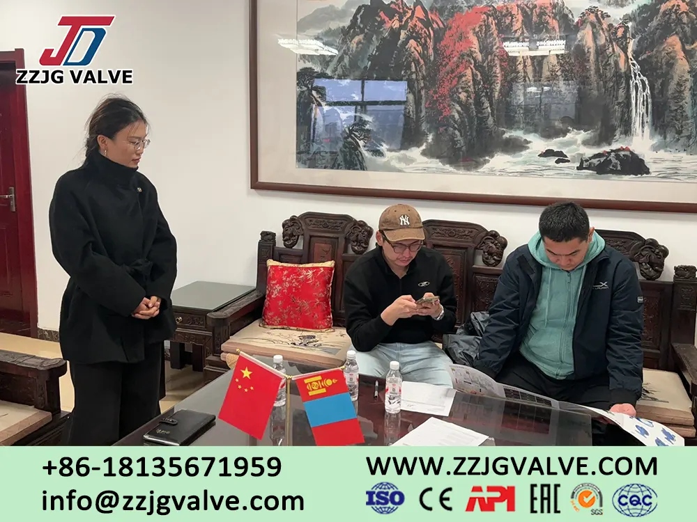 Mongolian Customers Visit ZZJG VALVE to Inspect Plug Valves