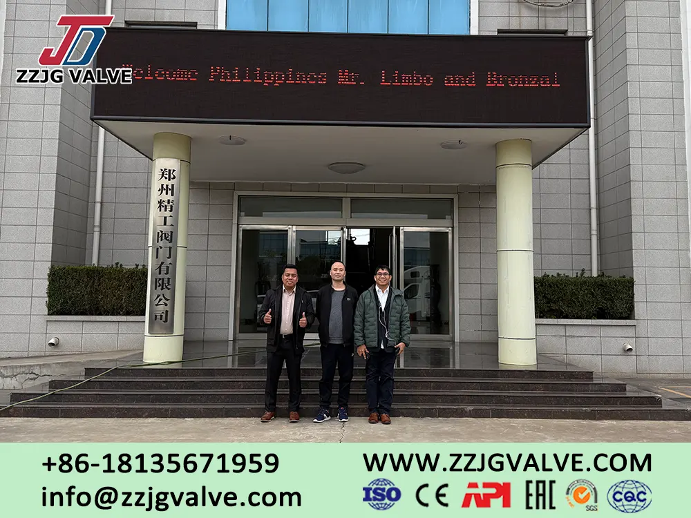 Philippine Long-term Customers Visit ZZJG Valve Factory
