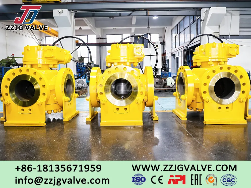 Full-bore Three-way High-pressure Metal-sealed Plug Valve
