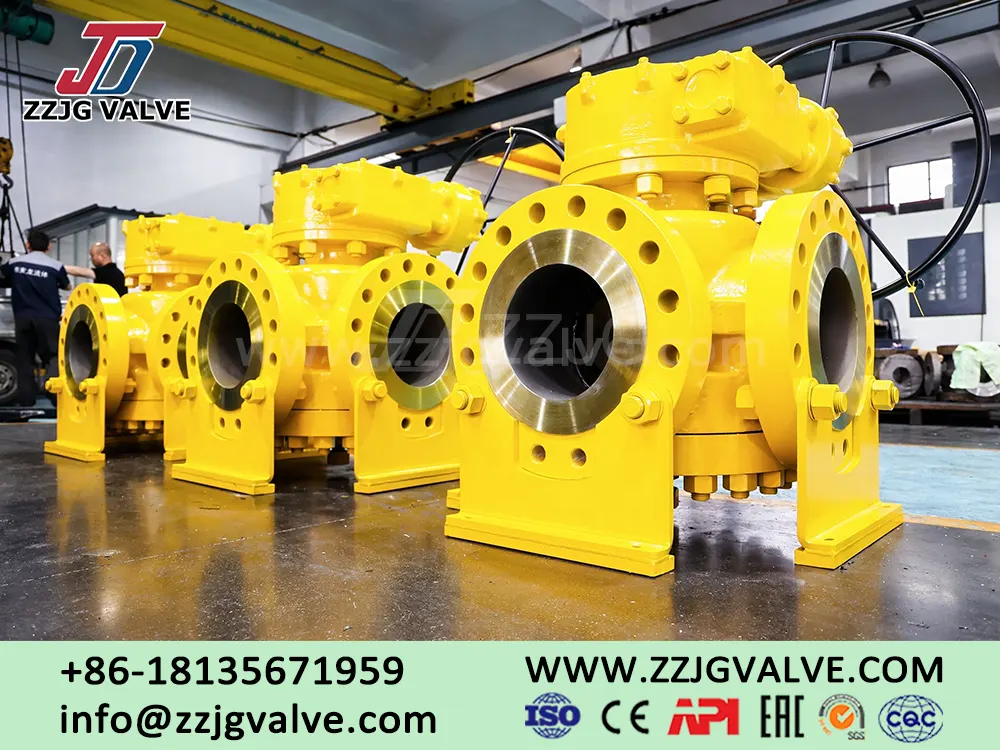 Full-bore Three-way High-pressure Metal-sealed Plug Valve