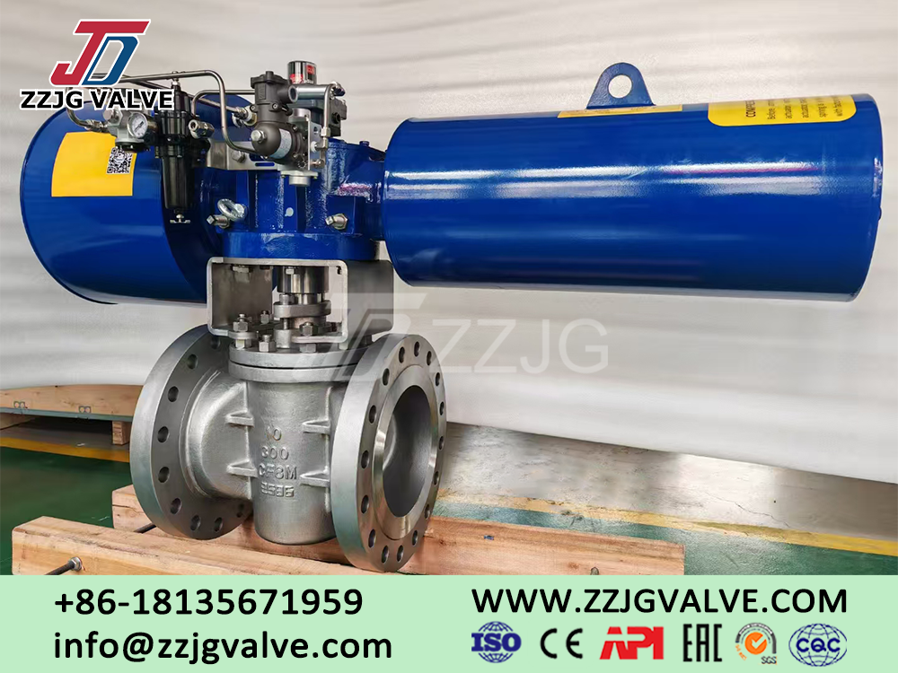 ZZJG 10-Inch Class300 CF8M Pneumatic Plug Valve Delivery